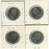 Image 2 : 4 Canada 50¢ fifty cent coins - 1969, 1972, 1973, 1974