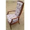 Image 2 : Walnut Living Room Chair with Rattan Back