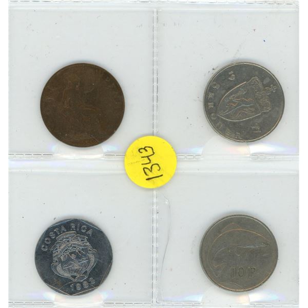 4 Various World Coins