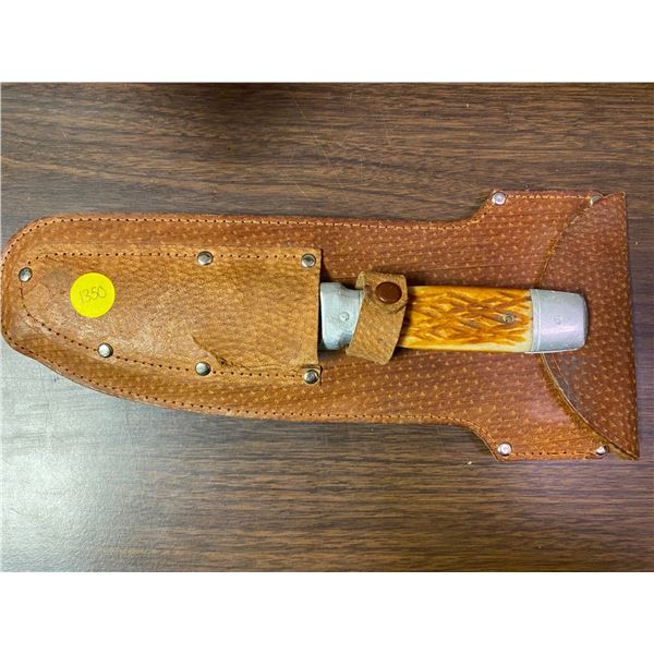 Hunting Knife + Silver Hatchet