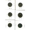 Image 2 : (6) Canadian Nickels 1947-1965