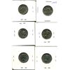 Image 2 : (6) Canadian Nickels 1942-1962