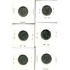 Image 2 : (6) Canadian Nickels 1947-1973