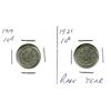 Image 1 : (2) Canadian Dimes 1919 - 1921