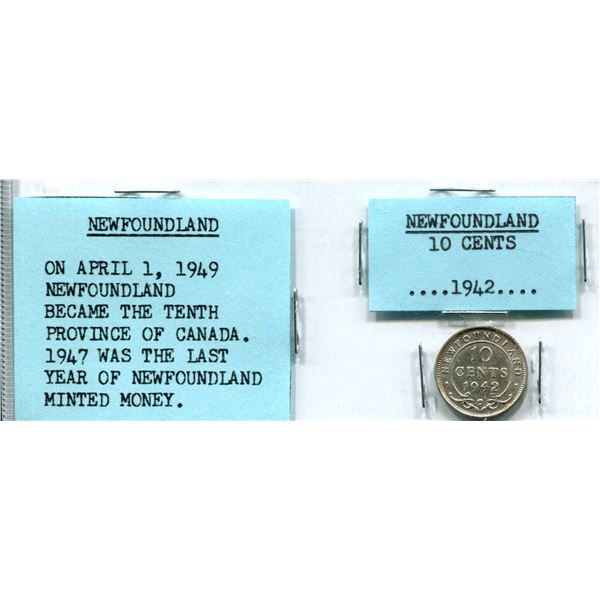1942 Newfoundland Dime