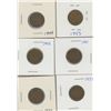 Image 1 : (6) Canadian Pennies 1937-1944
