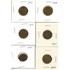 Image 1 : (6) Canadian Pennies 1947-1953