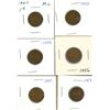 Image 1 : (6) Canadian Pennies 1947-1958