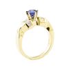 Image 4 : 1.18 ctw Blue Sapphire and Diamond Ring - 14KT Yellow Gold