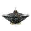 Image 1 : Small Saturn Oil Lamp by GartnerBlade Glass