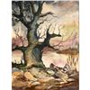 Image 1 : Framed T. Harvey Oil On Canvas, Dark Tree