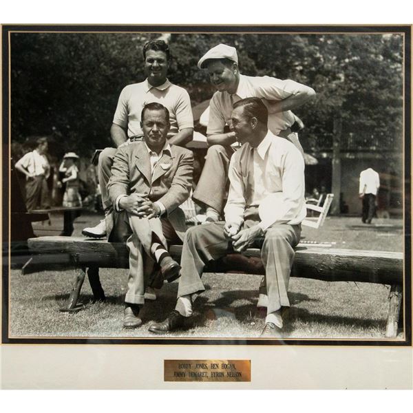 Framed Ron Watts Collection Golfing Photograph, Golfers