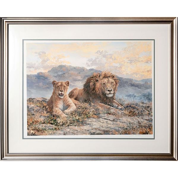 James Keirstead Lions Lookout, Signed Print 2/50