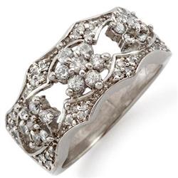 BRIDAL .90ctw ACA CERTIFIED DIAMOND BAND 14K WHITE GOLD