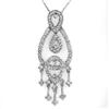 Image 1 : CHANDELIER NECKLACE 1.0ctw ACA CERTIFIED DIAMOND 14KT