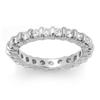 Image 1 : ETERNITY 1.25ctw ACA CERTIFIED DIAMOND BAND 14K W GOLD