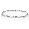 Image 1 : BRACELET 3.02ctw CERTIFIED DIAMOND & TANZANITE