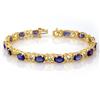 Image 1 : BRACELET 12.05ctw ACA CERTIFIED DIAMOND & TANZANITE