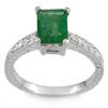 Image 1 : FINE 2.15ctw ACA CERTIFIED DIAMOND & EMERALD RING 14KT