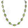 Image 1 : FINE 45.0ctw ACA CERTIFIED DIAMOND & PERIDOT NECKLACE