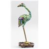 Image 1 : Chinese Cloisonne Crane with Stand Qing