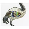 Image 4 : Japanese Cloisonne Crane with Stand Meiji