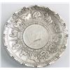 Image 1 : Chinese Engraved Zodiac Silver Plate with Coin