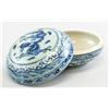 Image 2 : Chinese Blue and White Dragon Round Box