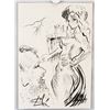 Image 2 : Spanish Ink on Paper Nude Signed "Dali"