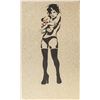 Image 1 : British Pop Mixed Media on Paper Signed 'Banksy'