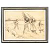 Image 2 : Dutch Charcoal Pencil Drawing Signed Vincent