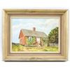 Image 2 : Swedish Oil on Board Red House