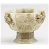 Image 2 : Chinese Green Jade Dragon Hexagonal Stem Cup