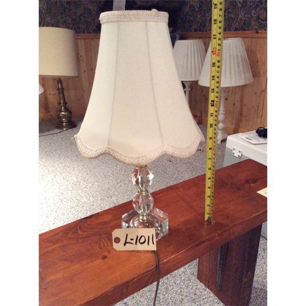 Bedside Lamp w/ Glass Base
