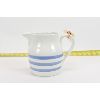 Image 2 : 5.75" Blue & White Burleigh Ironstone Pitcher