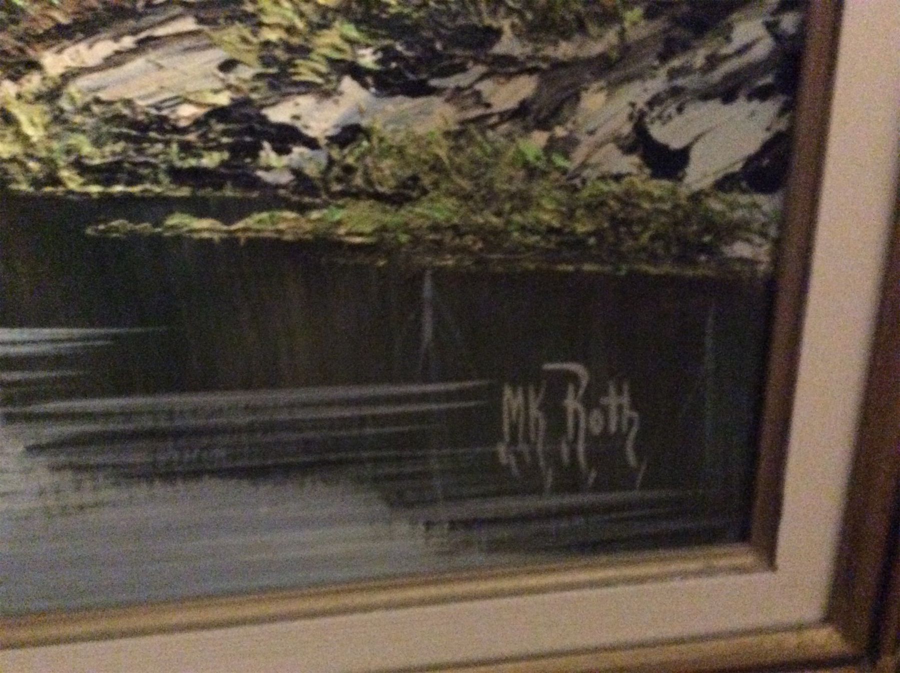 Michael Roth Oil Painting No Title Mountain Scene