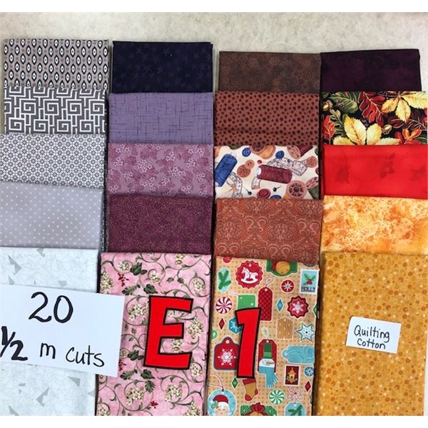 10 meter bundle of quilter cotton fabric (exactly as shown)