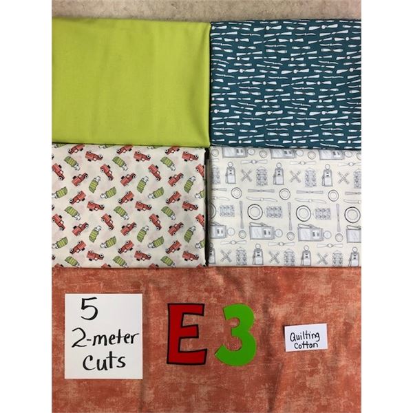 10 meter bundle of quilter cotton fabric (exactly as shown)