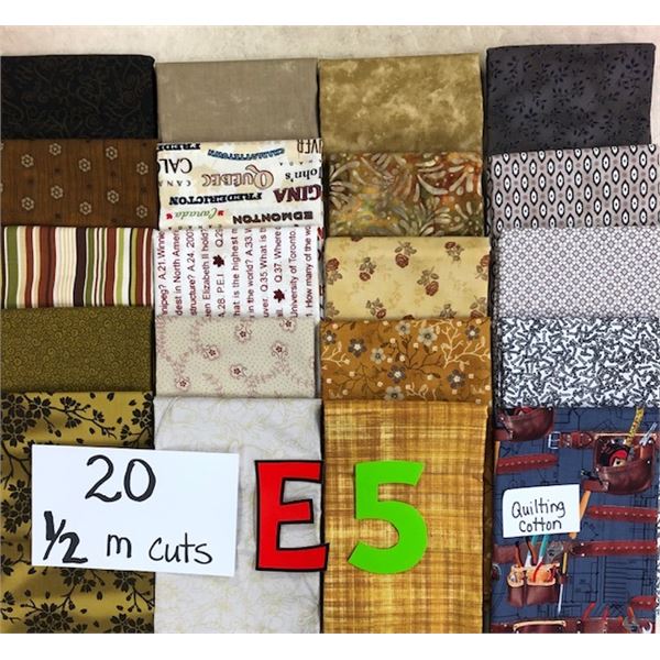 10 meter bundle of quilter cotton fabric (exactly as shown)