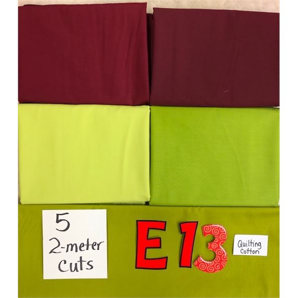 10 meter bundle of quilter cotton fabric (exactly as shown)