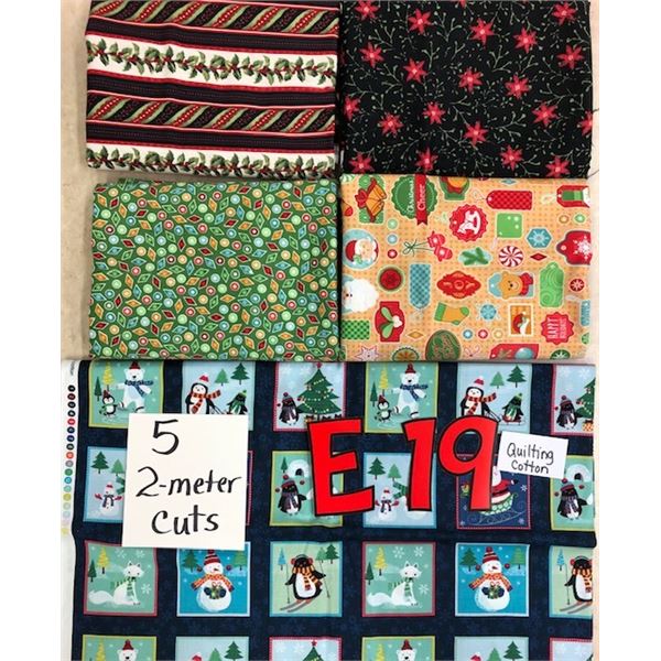 10 meter bundle of quilter cotton fabric (exactly as shown)