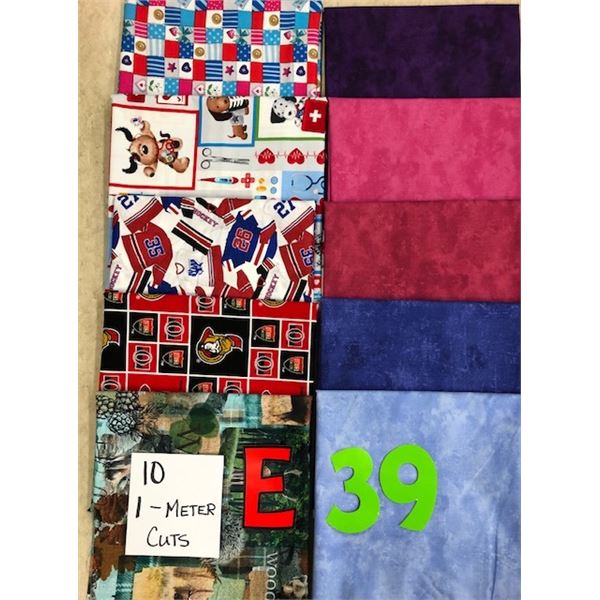 10 meter bundle of quilter cotton fabric (exactly as shown)