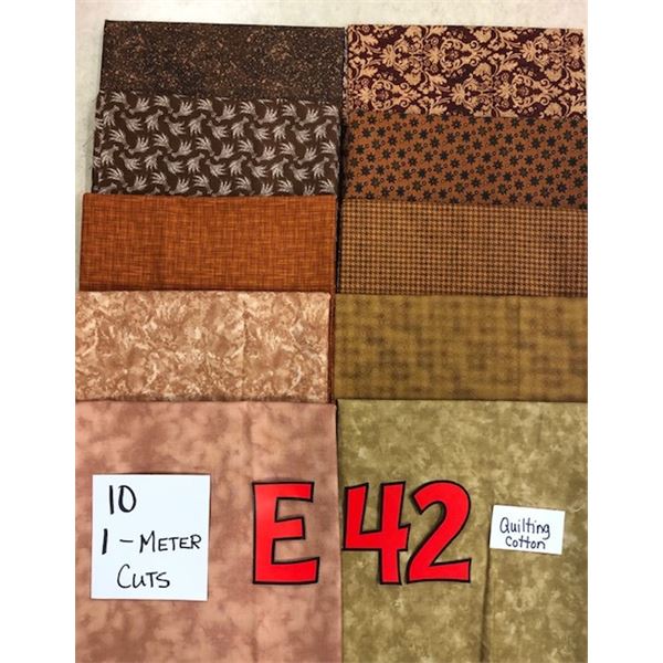 10 meter bundle of quilter cotton fabric (exactly as shown)