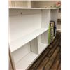 Image 2 : Double sided shelving - approx. 98" long x 54" high x 12" deep each side