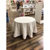 Image 3 : 2 Round display tables with table cloths 36" diameter