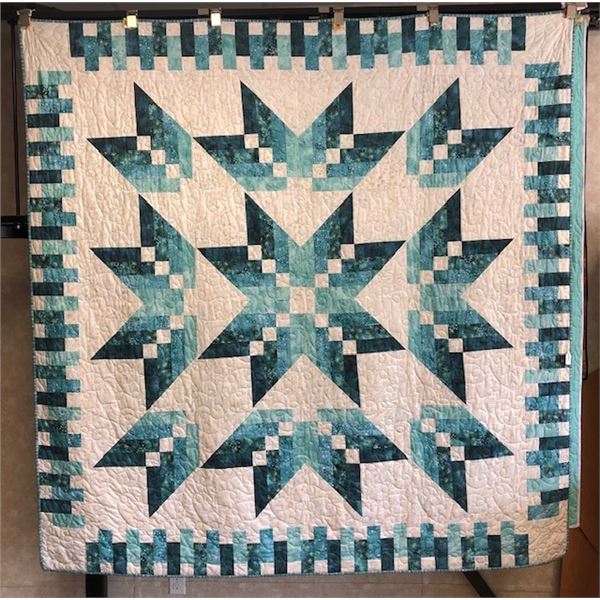 Teal Star Quilt