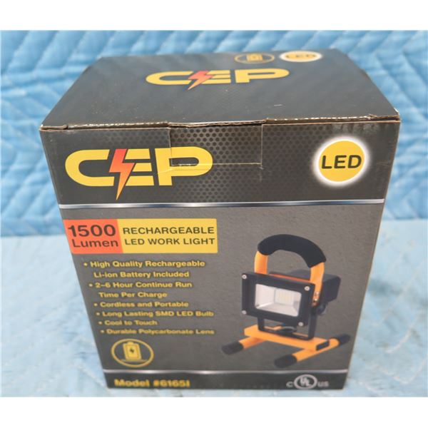 CEP Construction Electrical Products 61651 LED Work Light Rechargeable New in Box