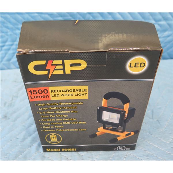 CEP Construction Electrical Products 61651 LED Work Light Rechargeable New in Box