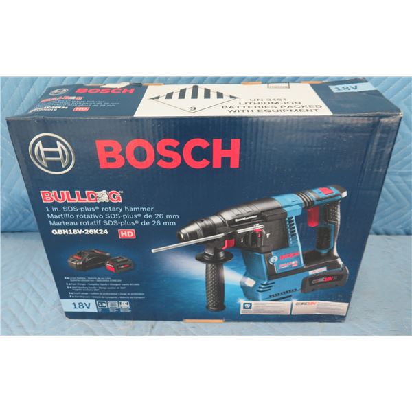 Bosch GBH18V26DK24 Bulldog SDS-Plus Rotary Hammer New in Box