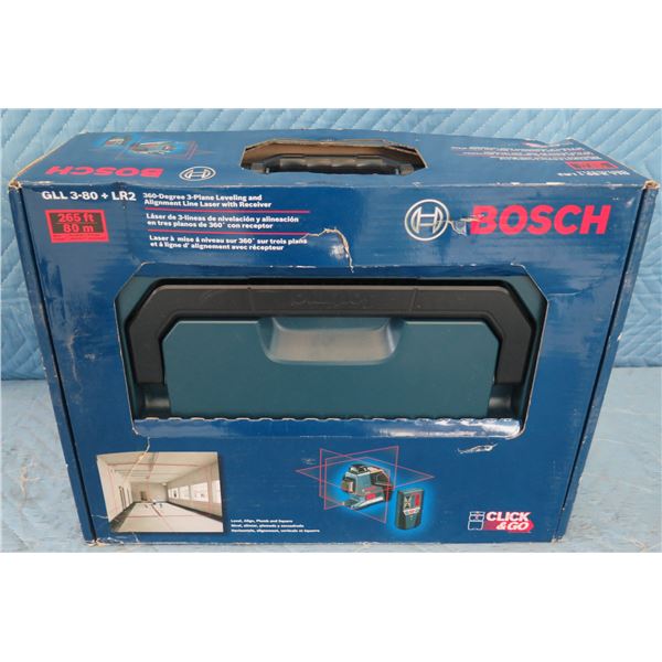 Bosch GLL380LR2 3-Plane Levelling Laser  New in Box